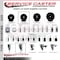 Service Caster 3.5'' Hard Rubber Swivel 1-3/8'' Expand Stem Caster Set 2 Total Lock Brakes, 4PK SCC-EXTTL20S3514-HRS-2-S-2-138 - alternate 4